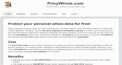 Desktop Screenshot of privywhois.com