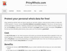 Tablet Screenshot of privywhois.com
